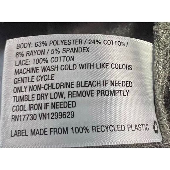 Knox Rose Long Sleeve V-Neck T-Shirt With Embroidery Detail On Sleeves - Picture 5 of 5